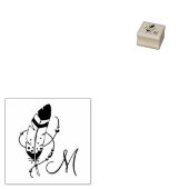 Veer Kralen Tribal Boho Amulet Monogram 1x1 Rubberstempel (Gestempeld)