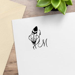 Veer Kralen Tribal Boho Amulet Monogram 1x1 Rubberstempel