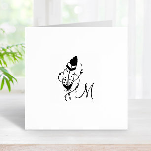 Veer Kralen Tribal Boho Amulet Monogram 1x1 Rubberstempel