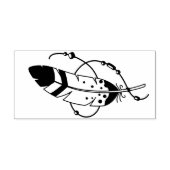 Veer Kralen Tribale Boho Amulet Rubberstempel (Afrduk)