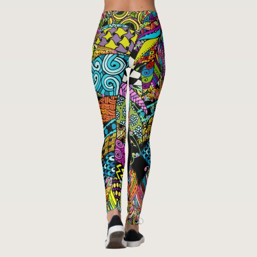 Veer Leuke Pop Mode Leggings (Achterkant)