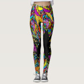 Veer Leuke Pop Mode Leggings (Voorkant)