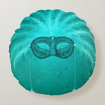 Veer maskerade maskeer elegant blauwgroen