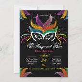 Veer Masquerade Prom Uitnodiging (Voorkant)