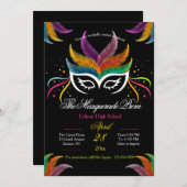 Veer Masquerade Prom Uitnodiging (Voorkant / Achterkant)