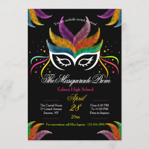 Veer Masquerade Prom Uitnodiging