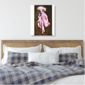 Veer, Mauvy Silk & Suede: Mode van Matisse Doll Canvas Afdruk (Insitu (Slaapkamer))
