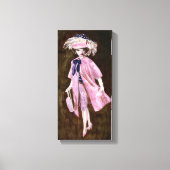 Veer, Mauvy Silk & Suede: Mode van Matisse Doll Canvas Afdruk (Voorkant)