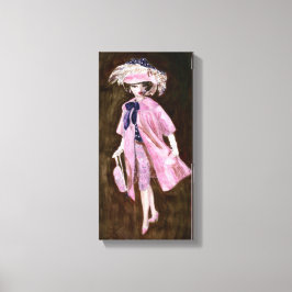 Veer, Mauvy Silk & Suede: Mode van Matisse Doll Canvas Afdruk