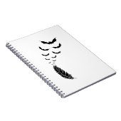 Veer met vliegende vleermuizen notitieboek (Rechterzijde)