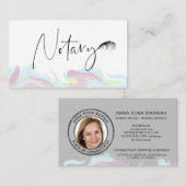 *~* Veer NOTAIRE Stempel FOTO Pen Signalerend midd Visitekaartje (Voorkant / Achterkant)