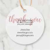 Veer ontwerp Boho Macrame Dank u dat u Label ophan (Achterkant)