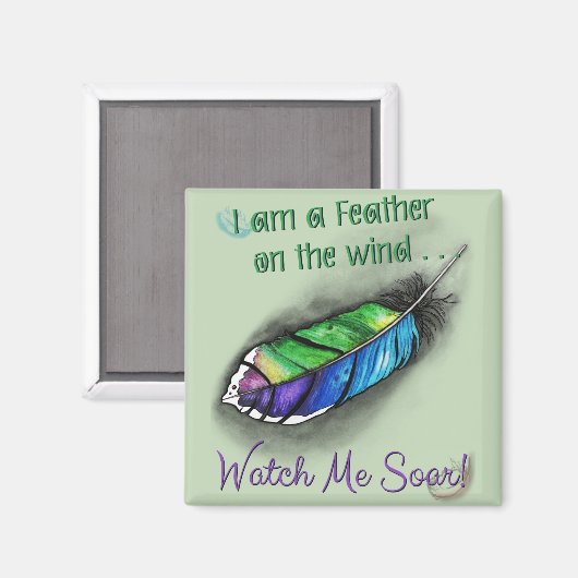 Veer op de wind magneet (Voorkant / Achterkant)