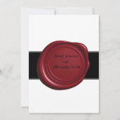 Veer Pen en Inkwell Wedding Kaart (Achterkant)