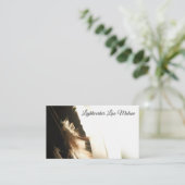 Veer, spiritueel, licht, vleugels, visitekaartjes (Staand voorkant)