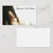 Veer, spiritueel, licht, vleugels, visitekaartjes (Voorkant / Achterkant)