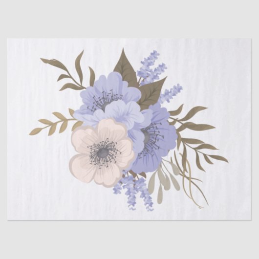 veer- tijd bloemen papier (Voorkant)