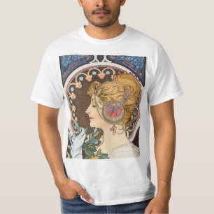 Veer van Alphonse Mucha - Art Nouveau T-shirt