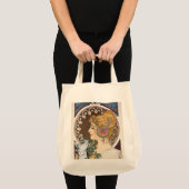 Veer van Alphonse Mucha - Art Nouveau Tote Bag (Voorkant (product))
