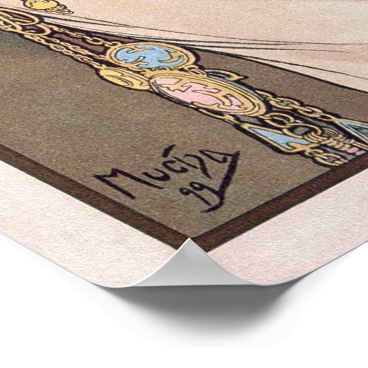 Veer van Alphonse Mucha - Nieuw Poster (Hoek)