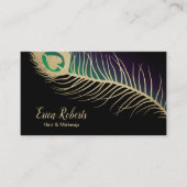 Veer van de Pauw van de Herenkapper van de Visitekaartje (Voorkant)