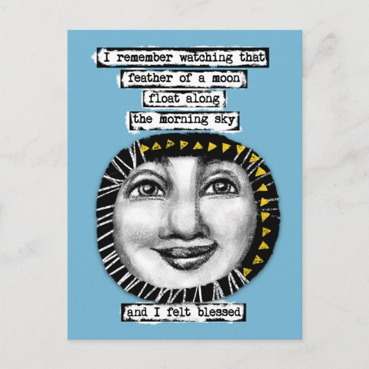 Veer van een Briefkaart van de maan (Voorkant)