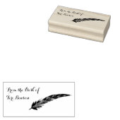 Veer van het bureau van Rubber Stamp - Boho Rubberstempel (Gestempeld)