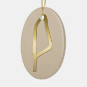 Veer van het Egyptische symbool Maat Keramisch Ornament (Links)