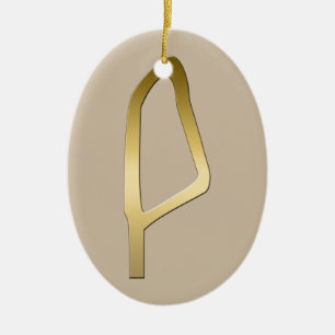 Veer van het Egyptische symbool Maat Keramisch Ornament