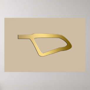 Veer van het Egyptische symbool Maat Poster