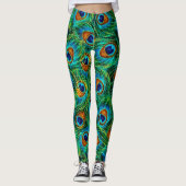 Veer van Peacock-Leggings Leggings (Voorkant)