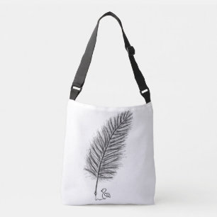 Veer Verstilt de stem van gedachten en emoties Crossbody Tas
