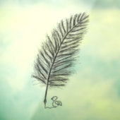 Veer Verstilt de stem van gedachten en emoties Raamsticker (Vel 3)