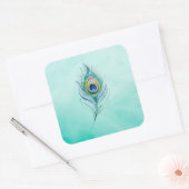 Veer Vierkante Sticker (Envelop)