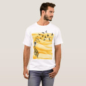 Veer Vogels Schaduwkunst T-shirt (Voorkant volledig)