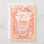 VEER voor altijd GroovyVan Bus 4e Verjaardag Kaart (Voorkant)