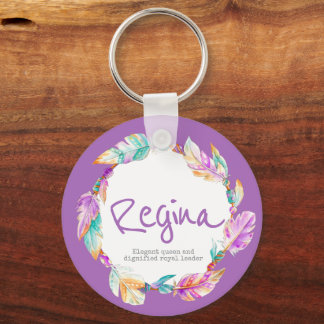 Veer waterverf naam betekenis aqua Regina Sleutelhanger