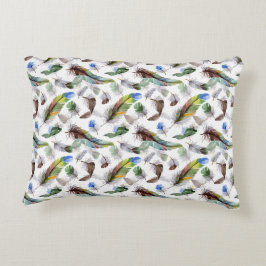 Veer Waterverf Patroon Accent Kussen