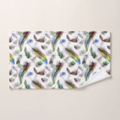 Veer Waterverf Patroon Bad Handdoek (Handdoek)