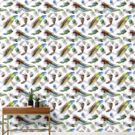 Veer Waterverf Patroon Behang