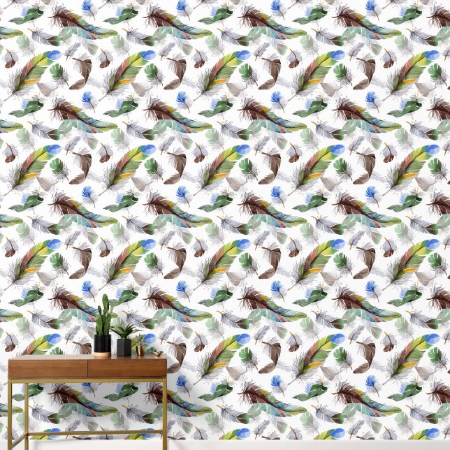 Veer Waterverf Patroon Behang (Hal)