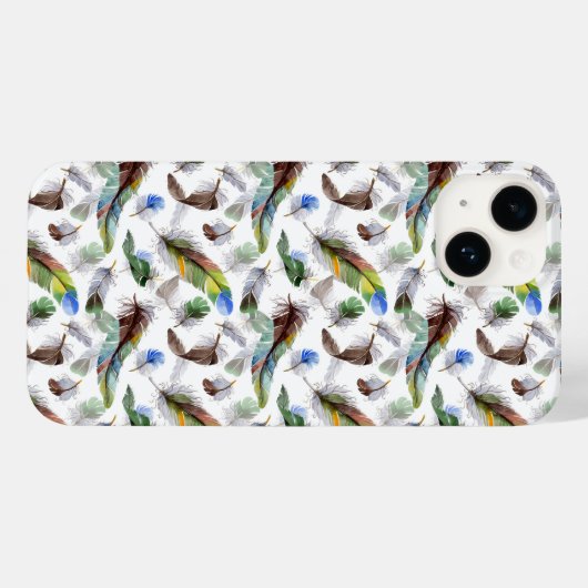 Veer Waterverf Patroon Case-Mate iPhone Case (Achterkant (horizontaal))