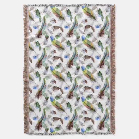 Veer Waterverf Patroon Deken (Voorkant Verticaal)
