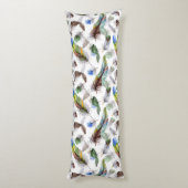 Veer Waterverf Patroon Lichaamskussen (Achterkant (Verticaal))