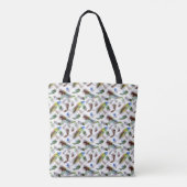 Veer Waterverf Patroon Tote Bag (Achterkant)
