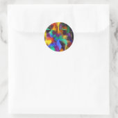 Veer zacht ronde sticker (Tas)