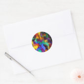 Veer zacht ronde sticker (Envelop)