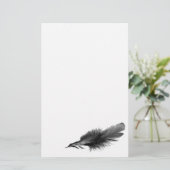 Veer zwart briefpapier (Staand voorkant)