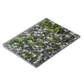 veerbladeren van struiken in het patroon van de na notitieboek (Linkerzijde)