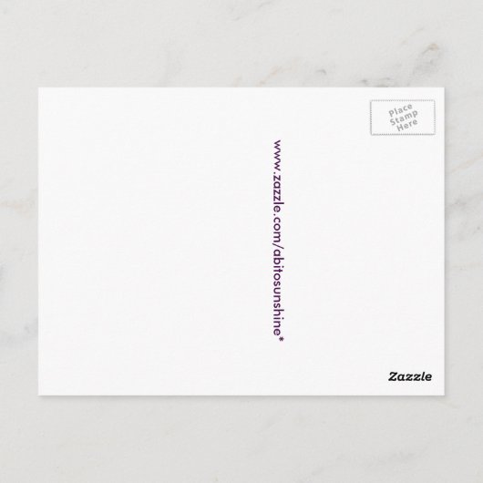 Veerbloeiende sierkool briefkaart (Achterkant)